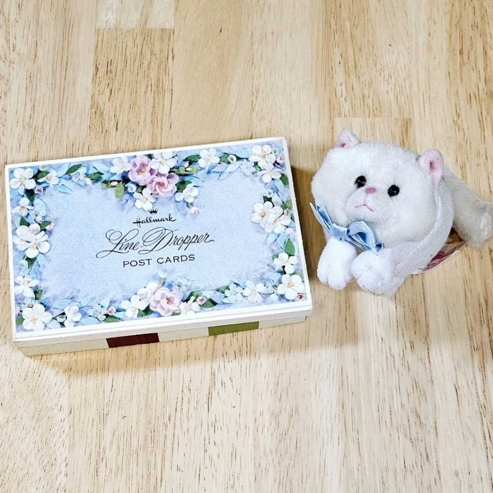Bundle of Post Cards & Plush Kitty
